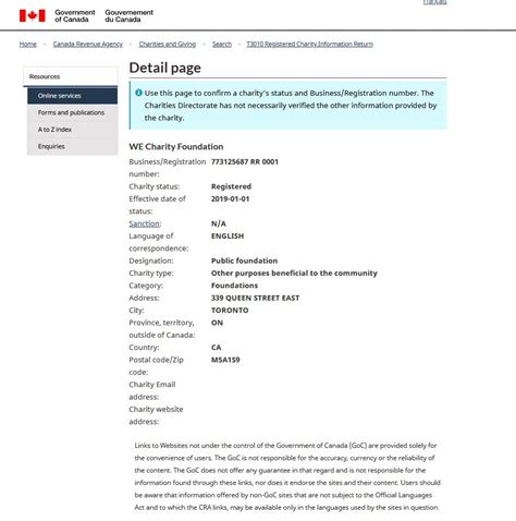 charity listing canada|charity listing canada revenue agency.